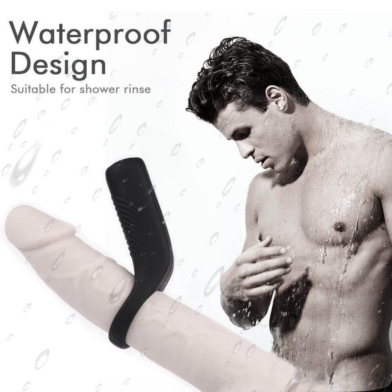 9 kinds Strong Vibrating Penis Ring Elastic Cock Massage Tool - Adult Toys 