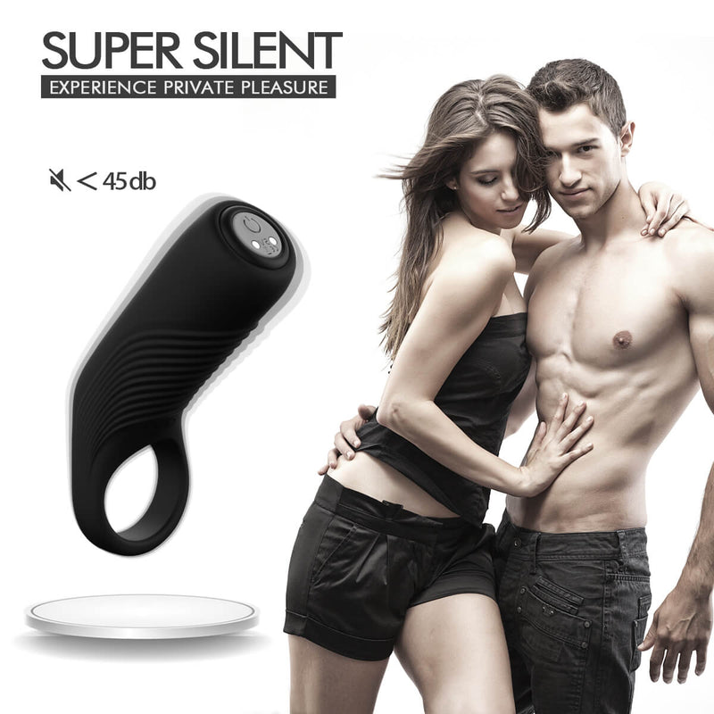 9 kinds Strong Vibrating Penis Ring Elastic Cock Massage Tool - Adult Toys 