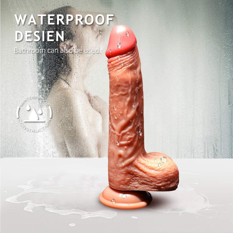 Flexible Silicone Dildo With Suction Cup - Adult Toys 