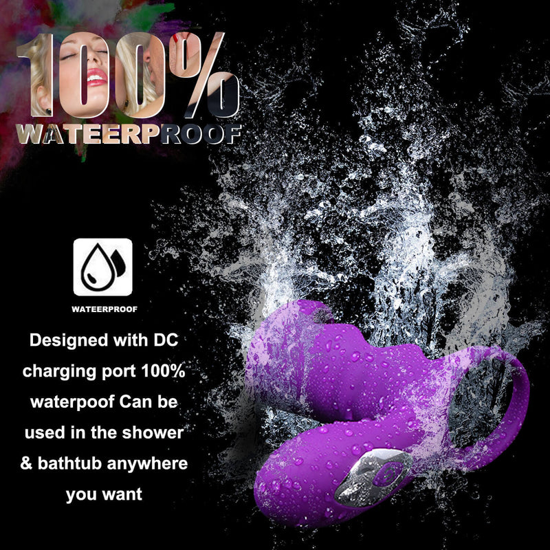 10 Vibration Modes Double Penis Rings Delay Ejaculation Adult Toy - Adult Toys 