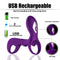 10 Vibration Modes Double Penis Rings Delay Ejaculation Adult Toy - Adult Toys 