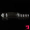 10.43in Large Long See Through Glass Dildo With Anal Beads