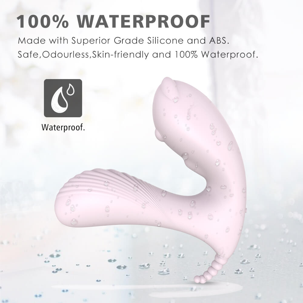Wearable Invisible 9 Vibration Modes Double Motor Vibrator - Adult Toys 