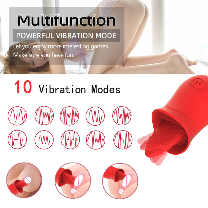 Tongue Licking Vibrator For Women Intimate Sex Toy