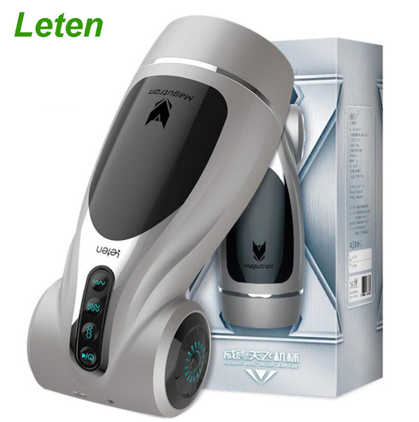 Leten Hip Vaginal Jittering Automatic Clip Suck Male Masturbator - Adult Toys 