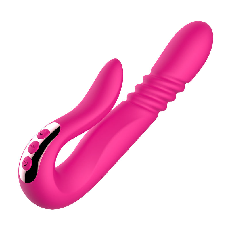 Automatic Telescopic Rotation Heating Vaginal Massage Vibrator - Adult Toys 