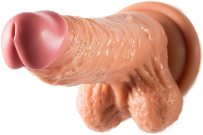 Telescopic Thrusting Heating Dildo Prostate Stimulation Vibrator - Adult Toys 