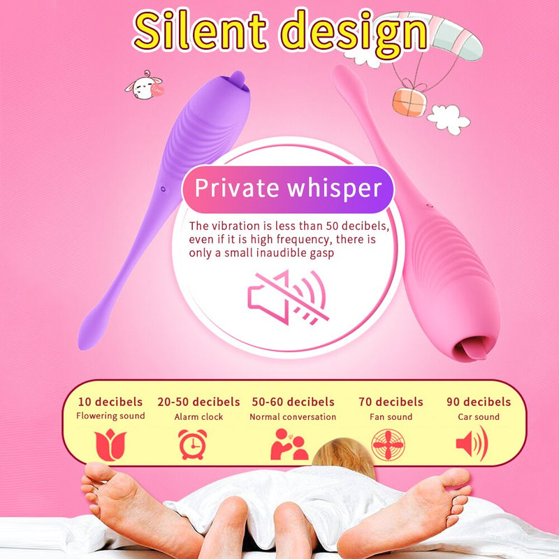 Dibe Small Tadpole Tongue Licking Swing Heated Vibrator