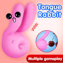 Rabbit Tongue Licking Dual Motors Vibrator For Female