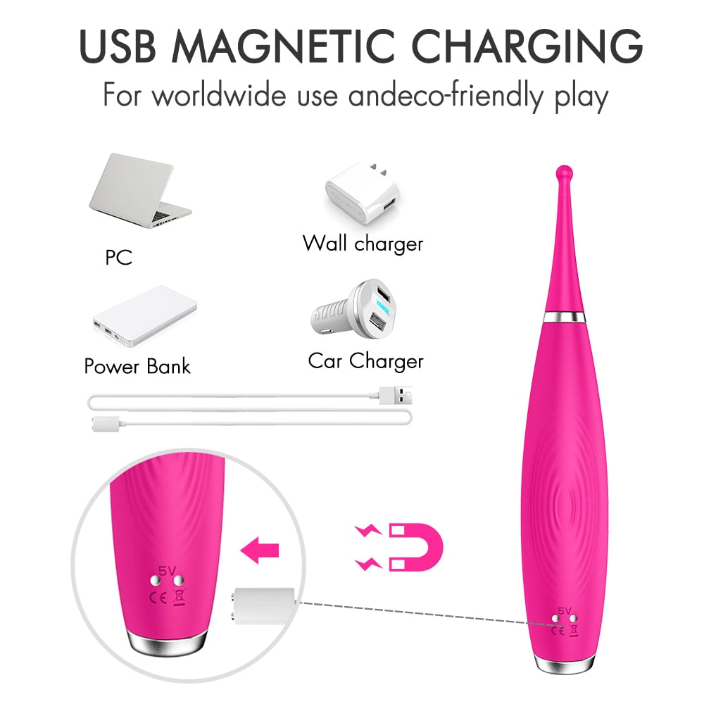 Breasts Clitoris Stimulation 9 Modes Removable Vibrator