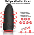 Male Sex Toy 7 Vibration Sucking Modes Heating Mouth Vagina