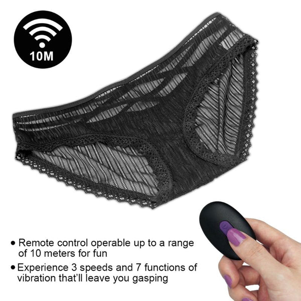 LOVETOY Wireless Vibration Strap on Jump Egg Lace Panty Underwear - Adult Toys 