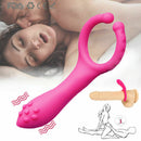 G-spot Stimulation Silicone Nipple Clip Cock Ring For Couples - Adult Toys 