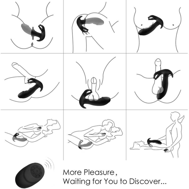 Prostate Massager Waterproof Butt Plug Prostate Vibrator - Adult Toys 