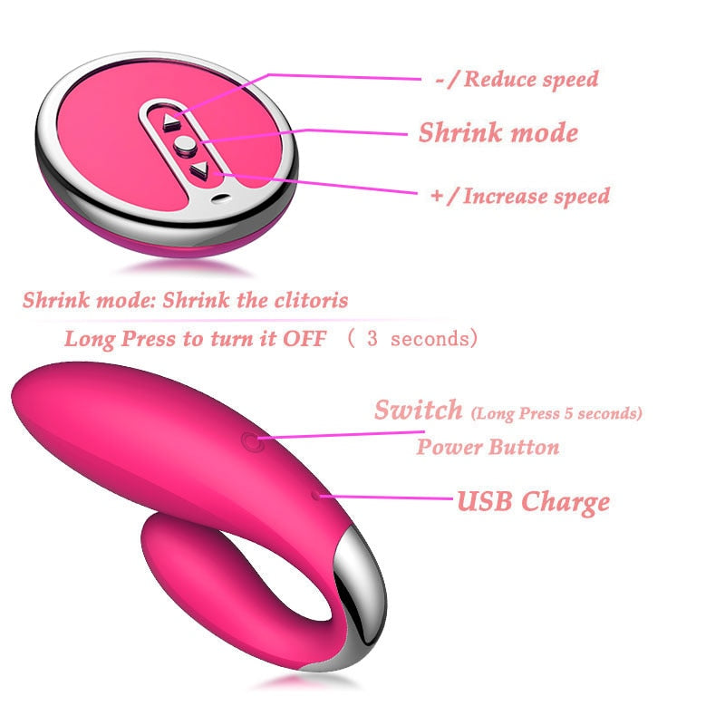 8 Modes Remote Control Silicone Vagina Flirting Massager Vibrator