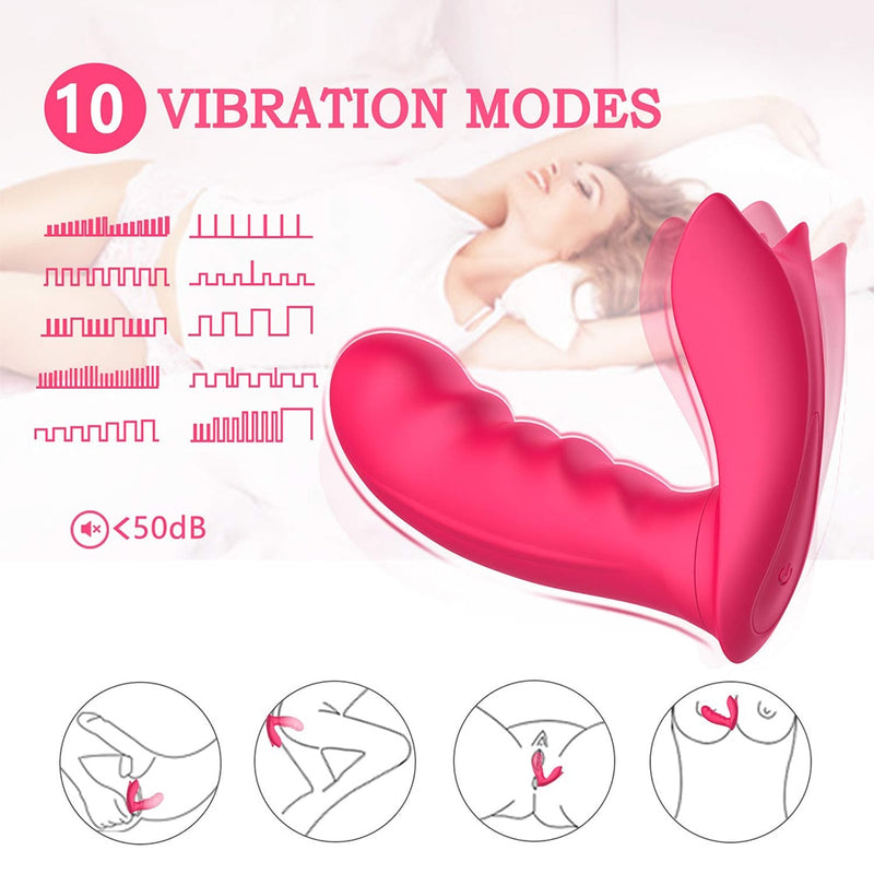 Wireless Invisible Wearable Dildo Tongue Licking Vibrator