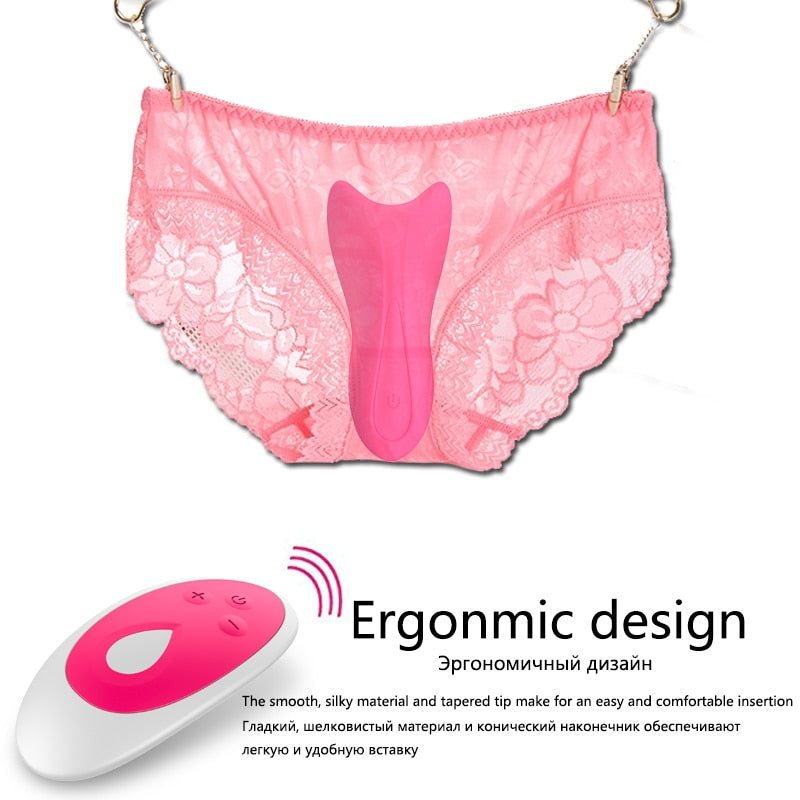 Wireless Invisible Wearable Dildo Tongue Licking Vibrator