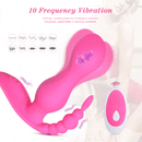 Double-headed Silicone Pull Beads Wireless Remote Control Vibrator