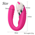 U Shape Double Motors Waterproof Wearable Vibrator