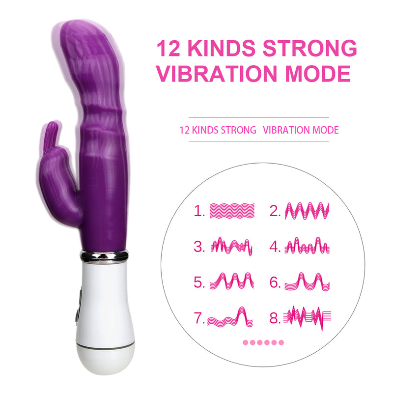 12 Speed G Spot Stimulator For Women Rabbit Vibrator - Adult Toys 