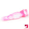 10.2in Colorful Fantasy Thick Crystal Dildo For Anal Vaginal Sex