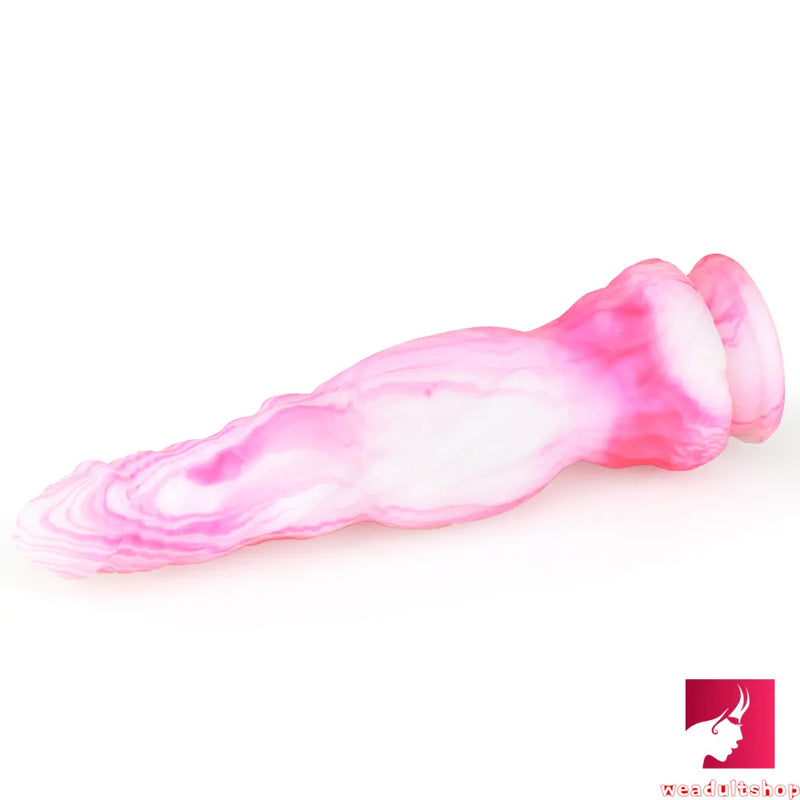 10.2in Colorful Fantasy Thick Crystal Dildo For Anal Vaginal Sex