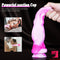 10.2in Colorful Fantasy Thick Crystal Dildo For Anal Vaginal Sex