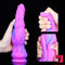 10.2in Colorful Fantasy Thick Crystal Dildo For Anal Vaginal Sex