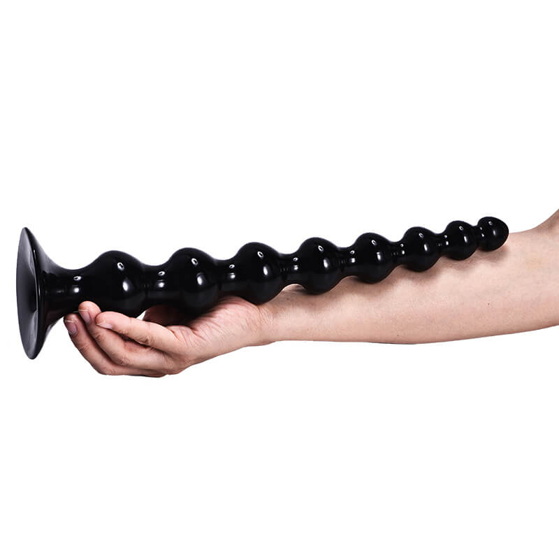Super Long Soft Big Anal Beads With Suction Cup For Prostate Massaging