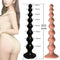 Super Long Soft Big Anal Beads With Suction Cup For Prostate Massaging