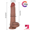 8.66in Silicone Dildo Adult Sex Toy With Moving Foreskin