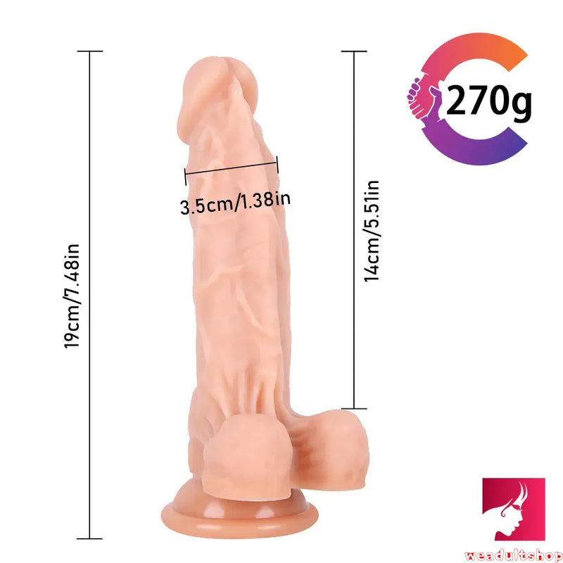 7.48in 8.27in Small Big Silicone Dildo Adult Toy For Vagina Fucking