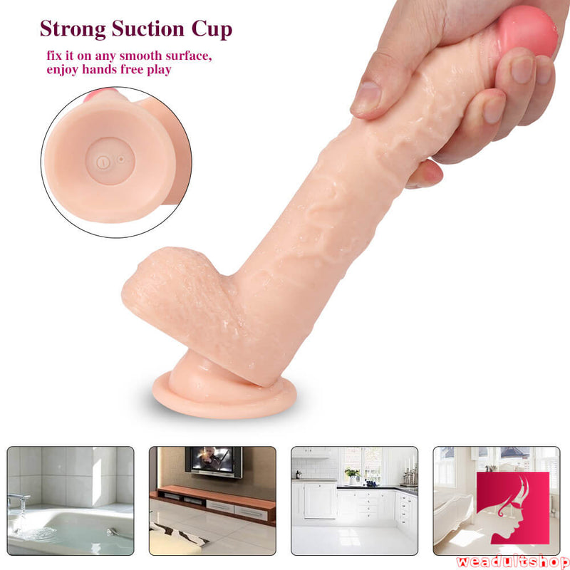 9.05in Rotation Revoving USB Charging 10 Vibrating Modes Dildo