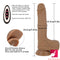 7.67in Vibrating Telescopic Heating Real Feeling Dildo Toy