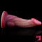 8.66in Real Weird Soft Realistic Glans Penis Dildo With Sucker