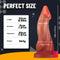 8.66in Real Weird Soft Realistic Glans Penis Dildo With Sucker