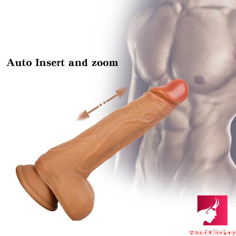 8.3in Wireless Soft Heating Thrusting Dildo Masturbation Toy