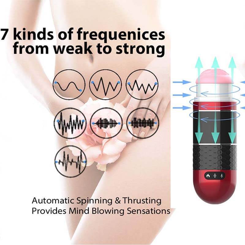 Interactive Pocket Pussy Male Masturbator VR Vibrating Thrusting Heati Interactive Pocket Pussy Male Masturbator VR Vibrating Thrusting Heati