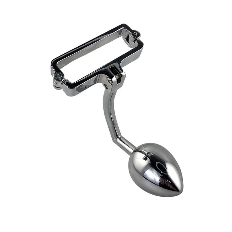Metal Ball Stretcher With Anal Beads Anal Hook Men Sex Toy