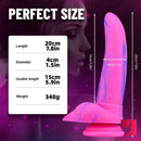 7.8in Colorful Banana Spice Fruit Penis Dildo For Famales Toy