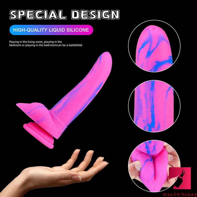 7.8in Colorful Banana Spice Fruit Penis Dildo For Famales Toy