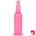 12in Beer Bottle Big Thick Transparent Penis Dildo Butt Plug