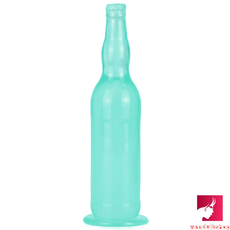 12in Beer Bottle Big Thick Transparent Penis Dildo Butt Plug