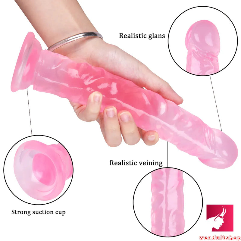 9.84in Soft Realistic Dildo Sex Toy For Adult Women Masturbation