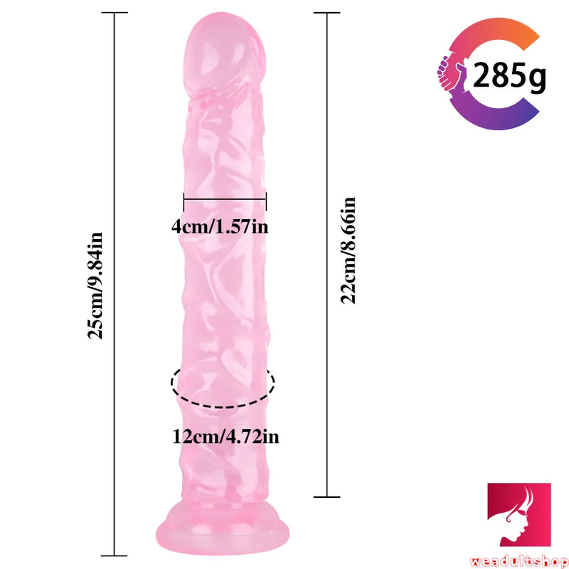 9.84in Soft Realistic Dildo Sex Toy For Adult Women Masturbation