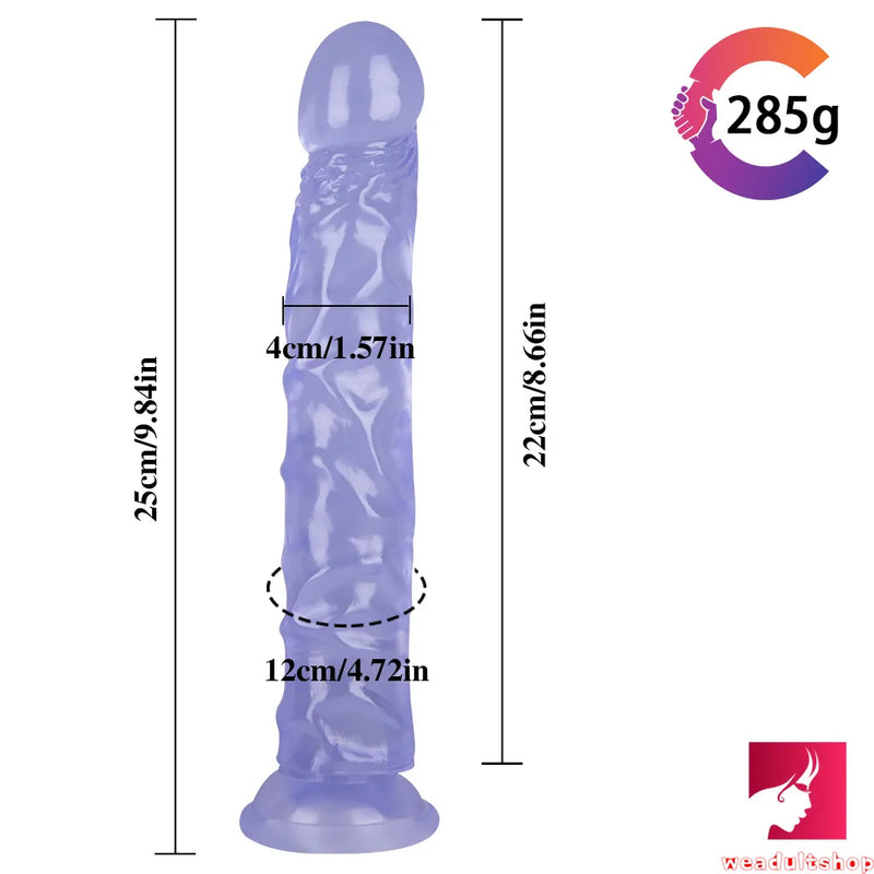 9.84in Soft Realistic Dildo Sex Toy For Adult Women Masturbation