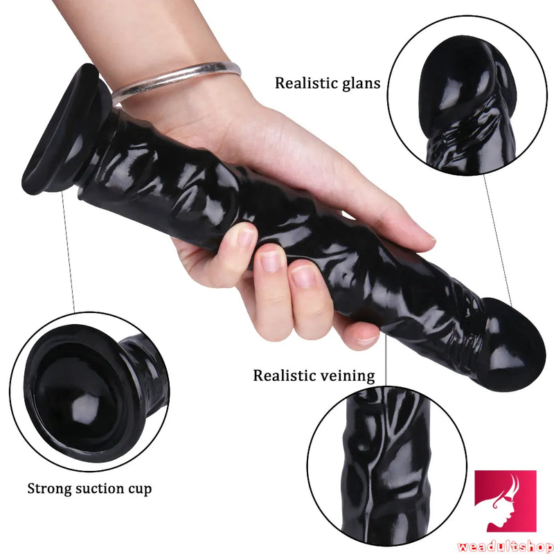 9.84in Soft Realistic Dildo Sex Toy For Adult Women Masturbation