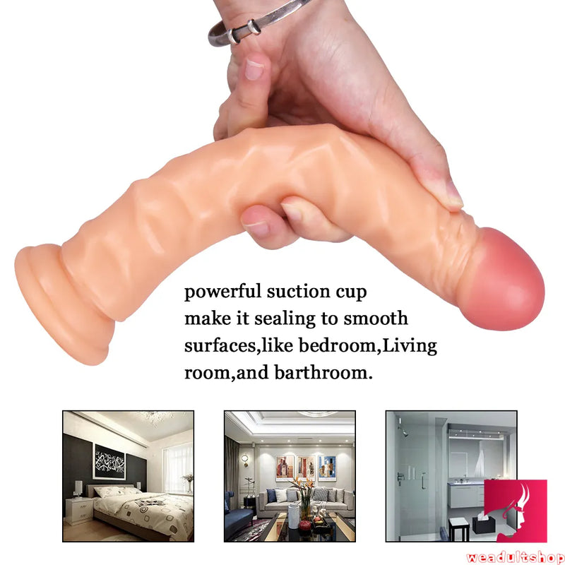 9.84in Soft Realistic Dildo Sex Toy For Adult Women Masturbation