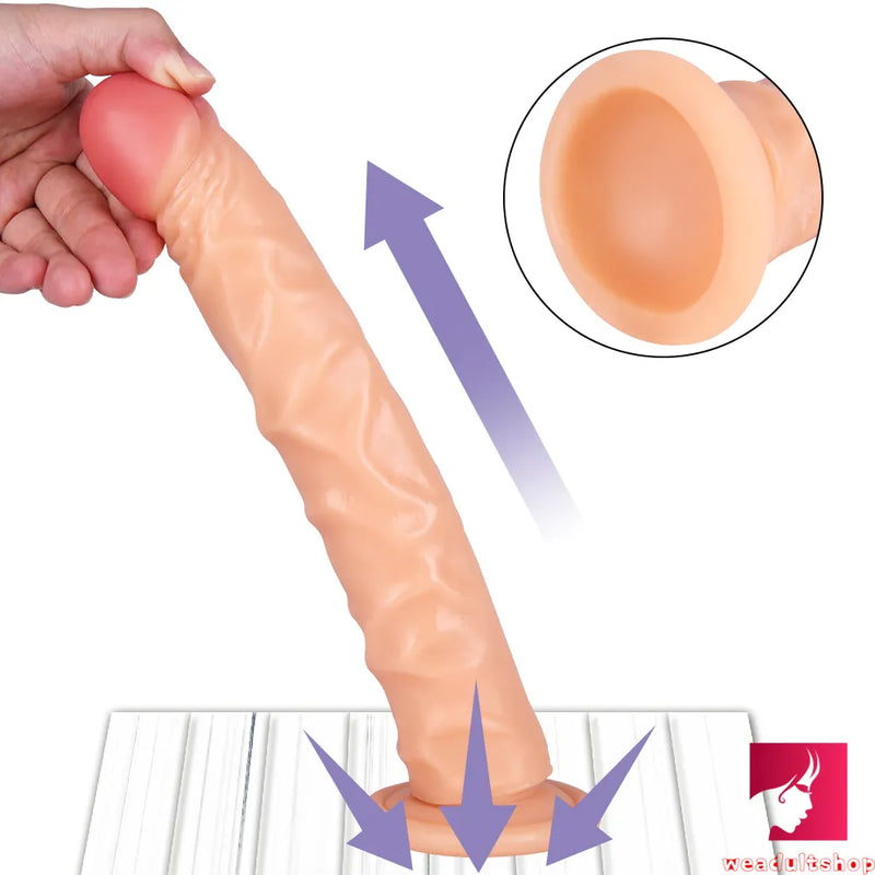 9.84in Soft Realistic Dildo Sex Toy For Adult Women Masturbation