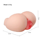 3D Realistic Ass Real Man Masturbation Silicon Soft Tight Vagina Anus - Adult Toys 